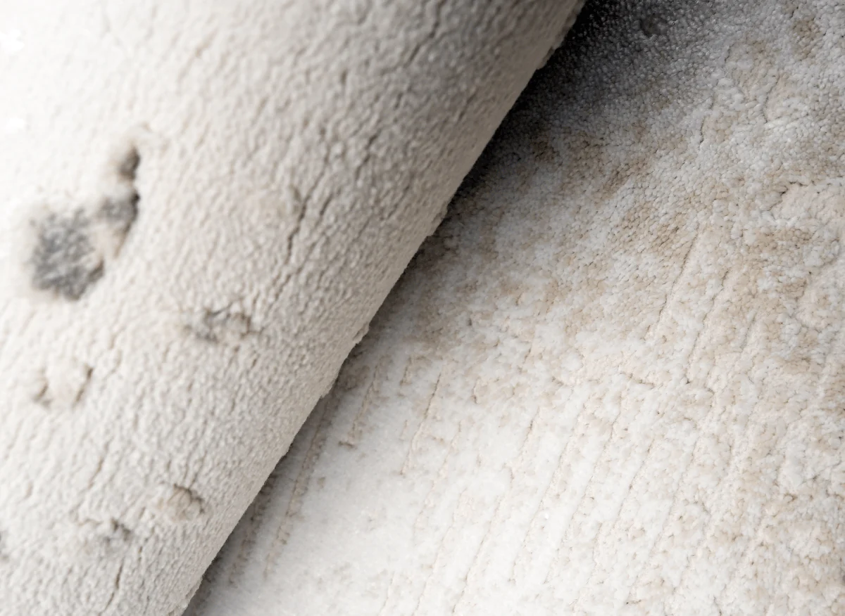 Tapis beige en tissu texturé 160 x 230 cm VANILLE - Image 4
