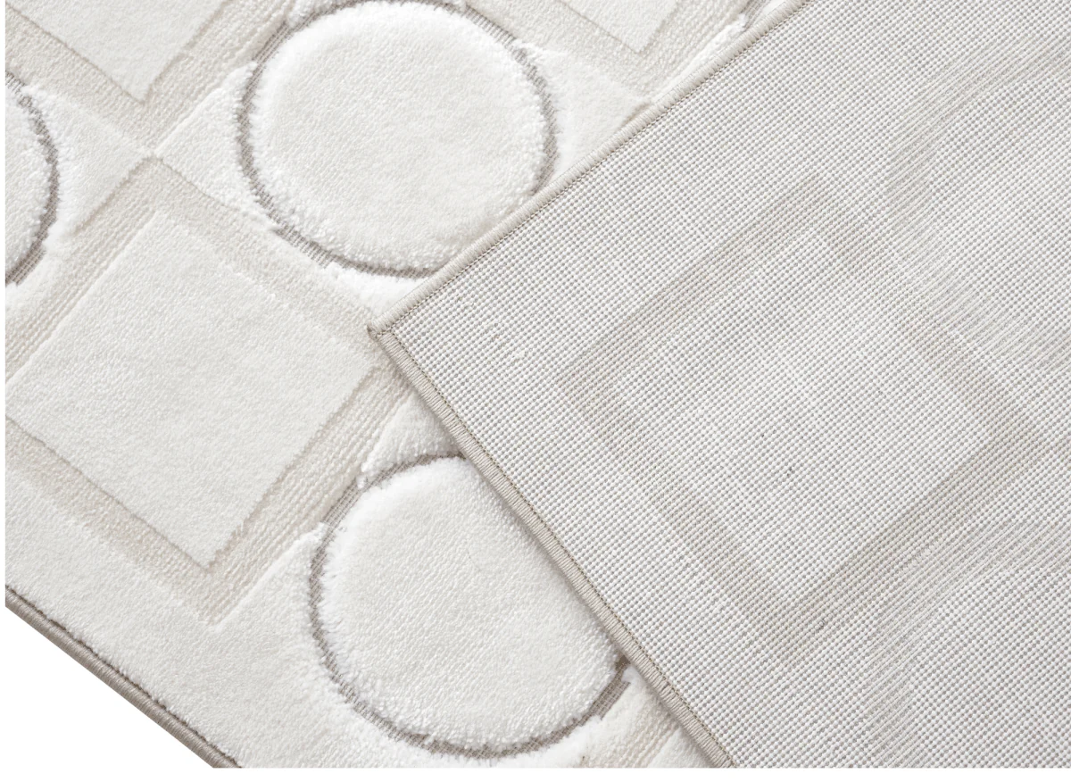 Tapis blanc écru à formes géométriques 154 x 230 cm KAELIES - Image 3
