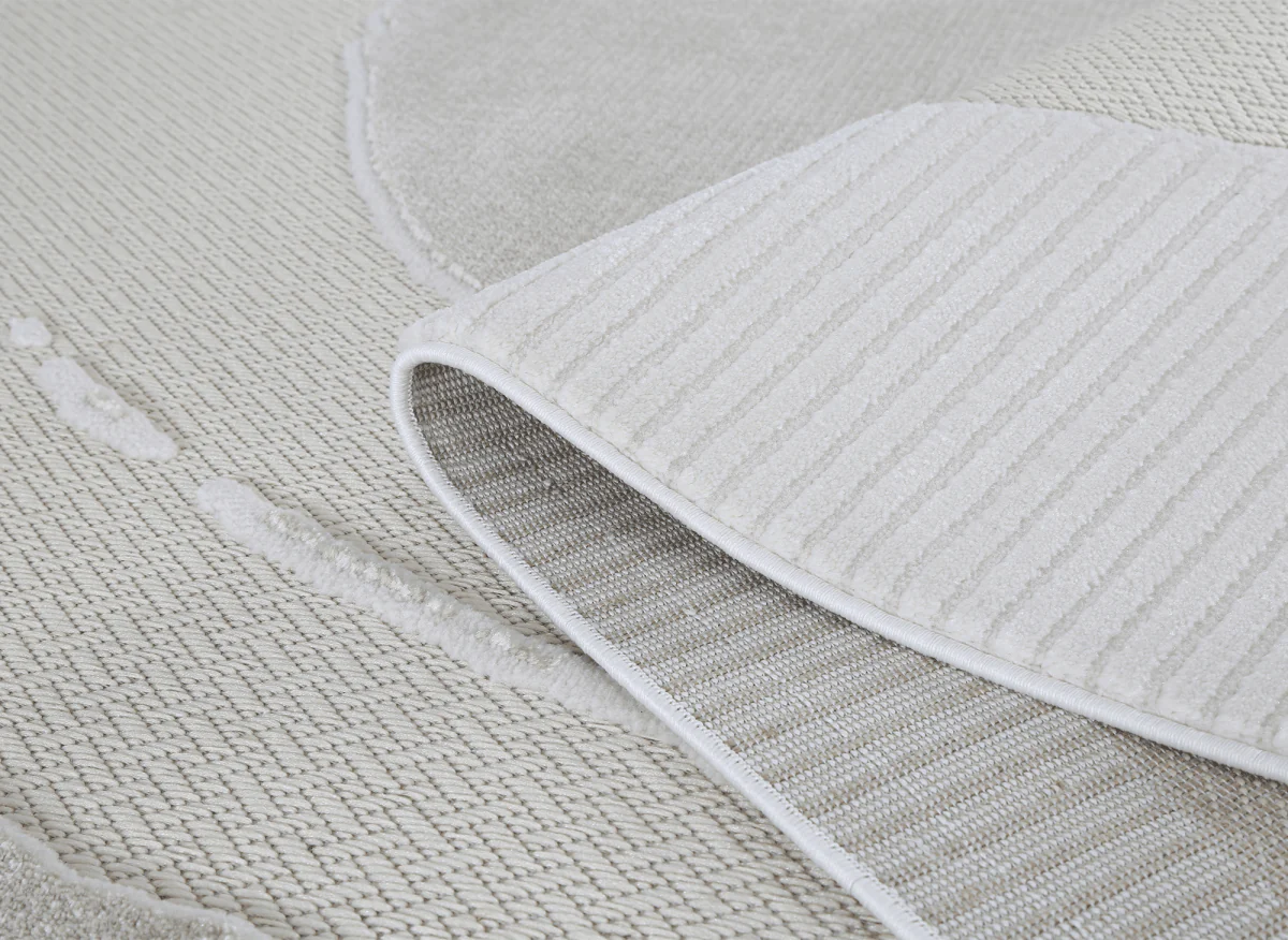 Tapis gris à motif circulaire 160 x 230 cm SYDNEY - Image 9