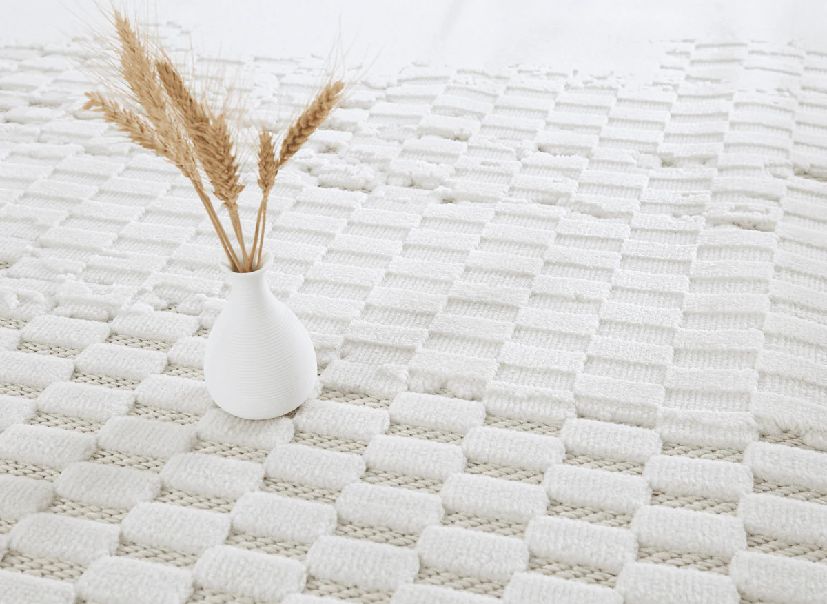 Tapis gris à motifs géométriques 200 x 290 cm VIENNE - Image 4