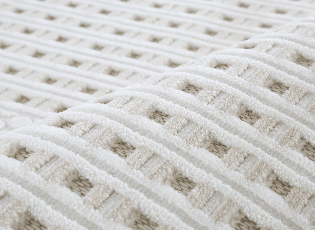 Tapis gris et taupe à motifs graphique 160 x 230 cm SIRMA - Image 5