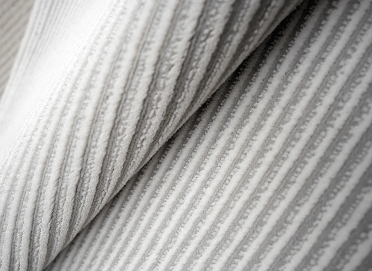 Tapis gris à rayures 200 x 290 cm CLEO - Image 3