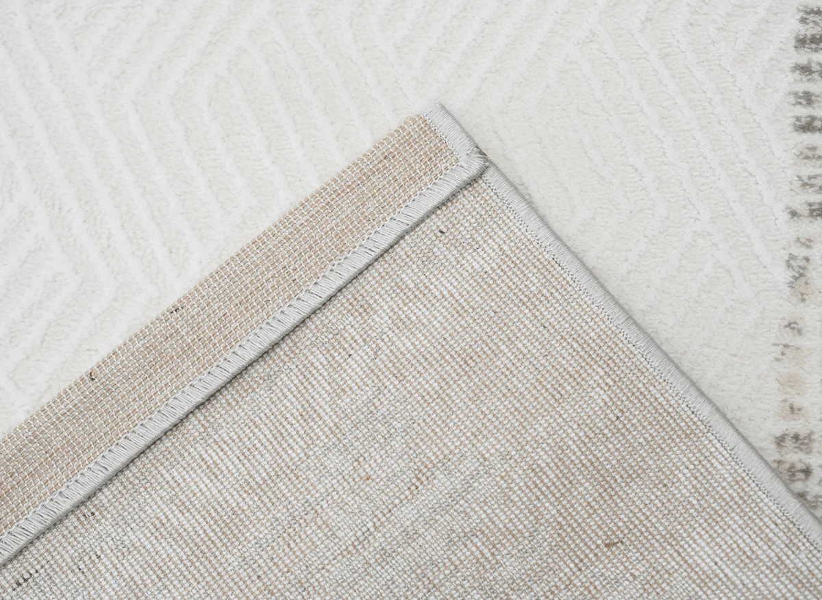 Tapis gris à tissu texturé 200 x 290 cm SOLIS - Image 4