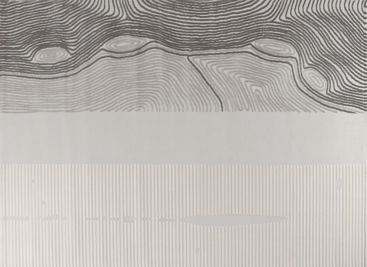 Tapis gris et beige à motifs 200 x 290 cm LYAH