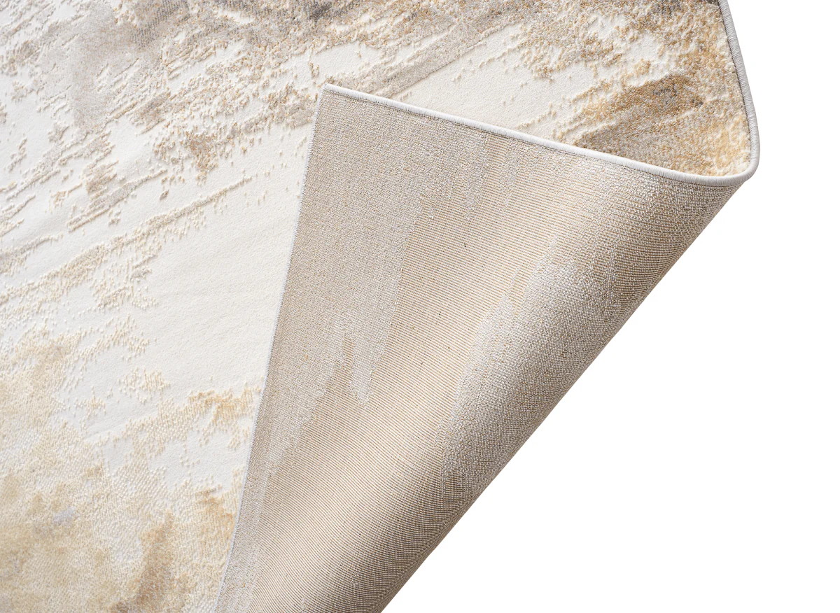 Tapis gris et beige à motifs 200 x 290 cm PISE - Image 3
