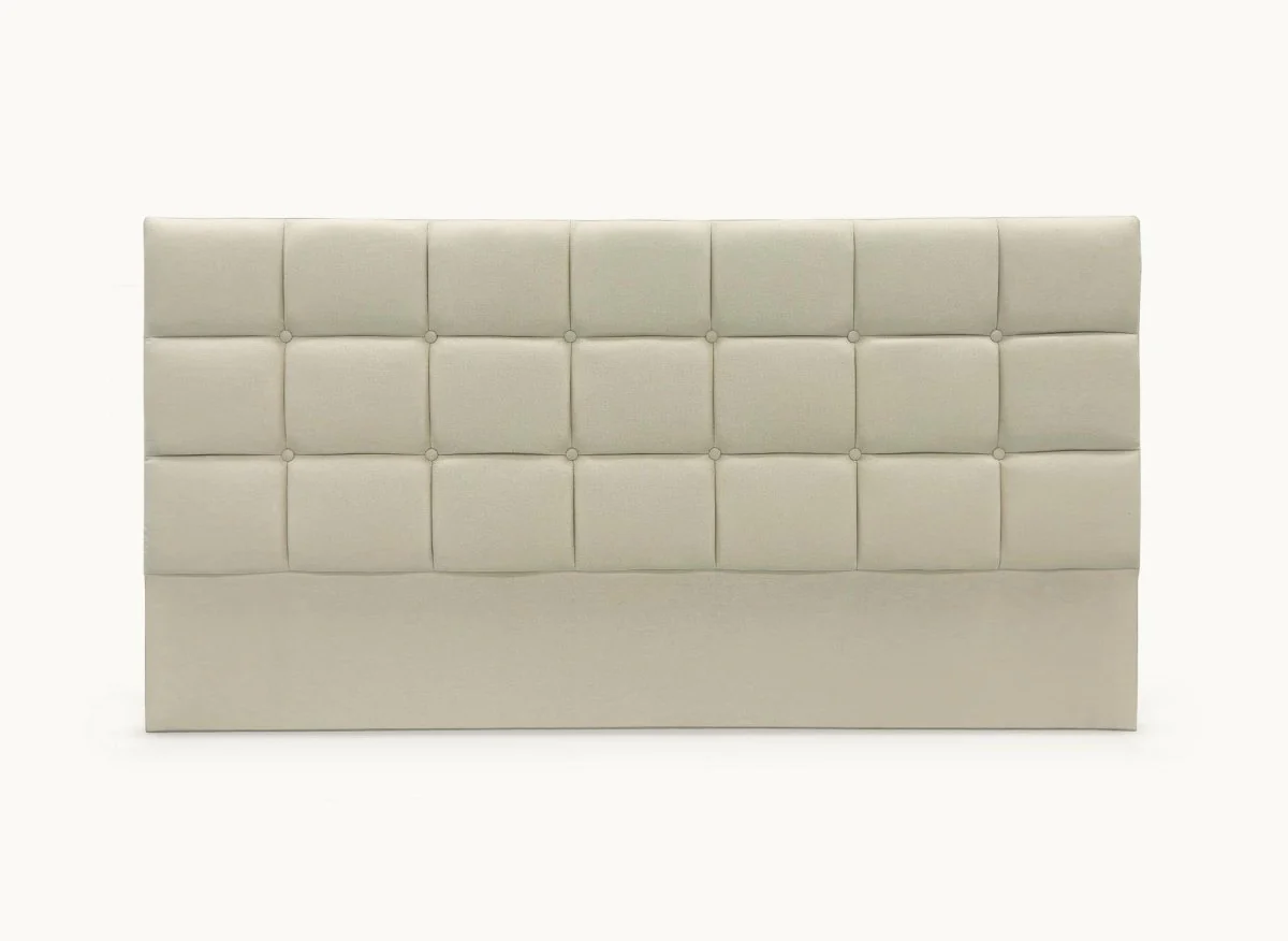 Tête de lit en tissu beige design 160 cm ALVERA - Image 2
