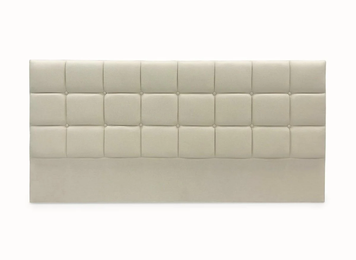 Tête de lit en tissu beige design 180 cm ALVERA - Image 2